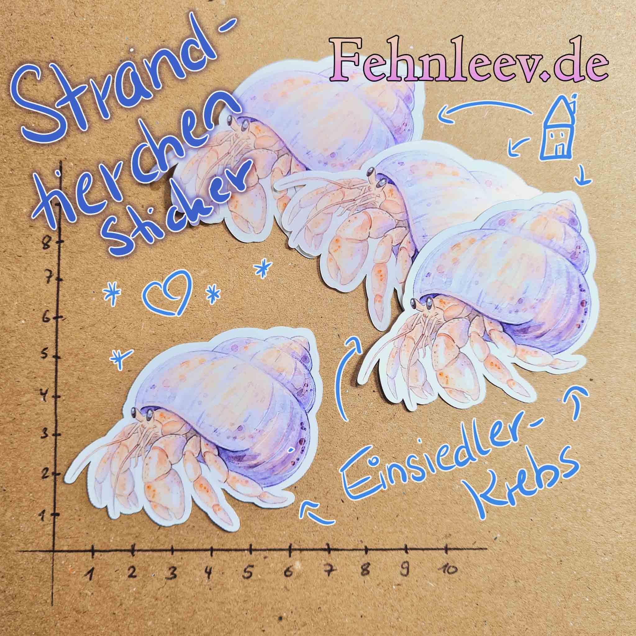 Einsiedlerkrebs Sticker – Bild 2