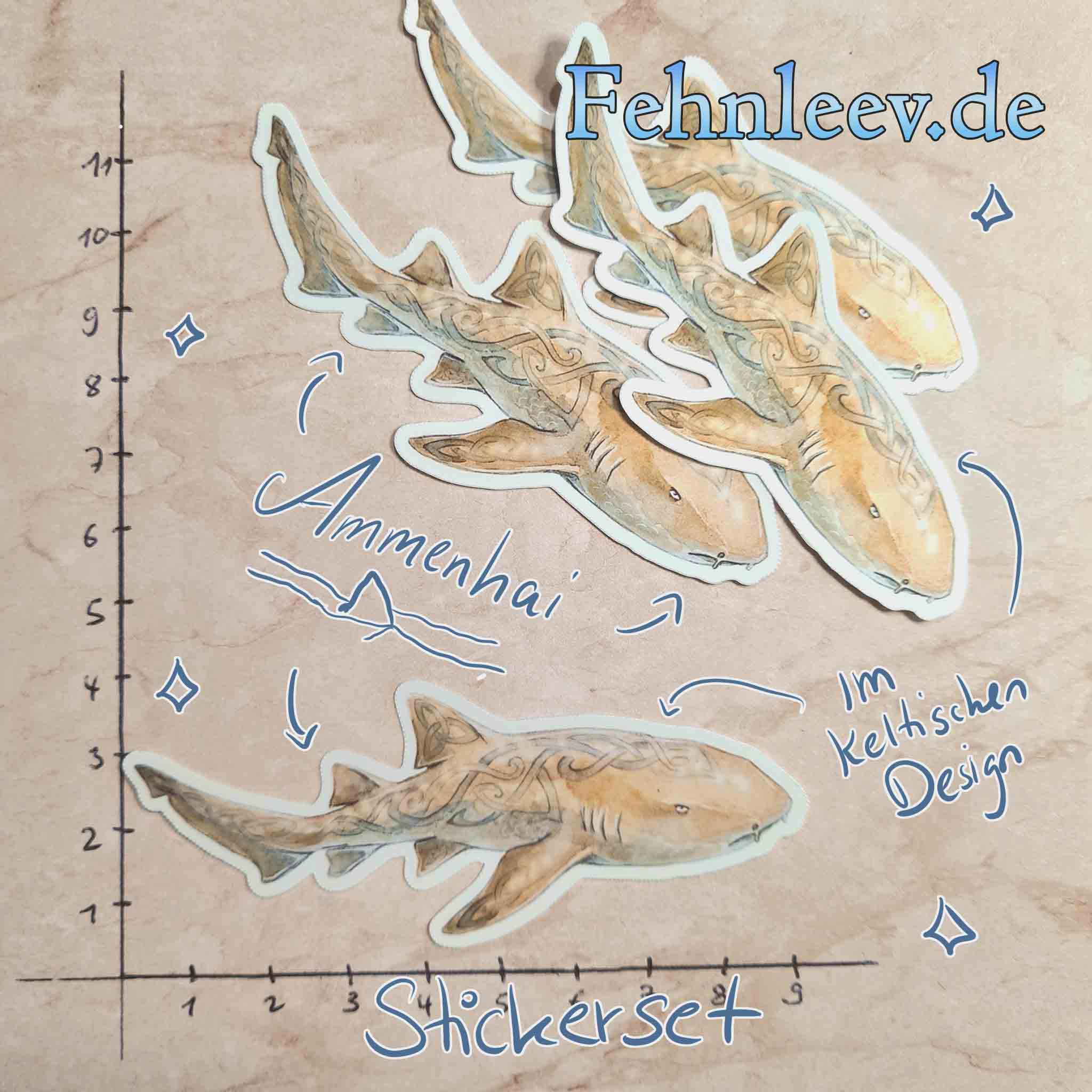 Ammenhai Sticker Nordsee – Bild 2