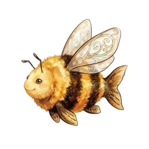 Fischbienchen Sticker (M)
