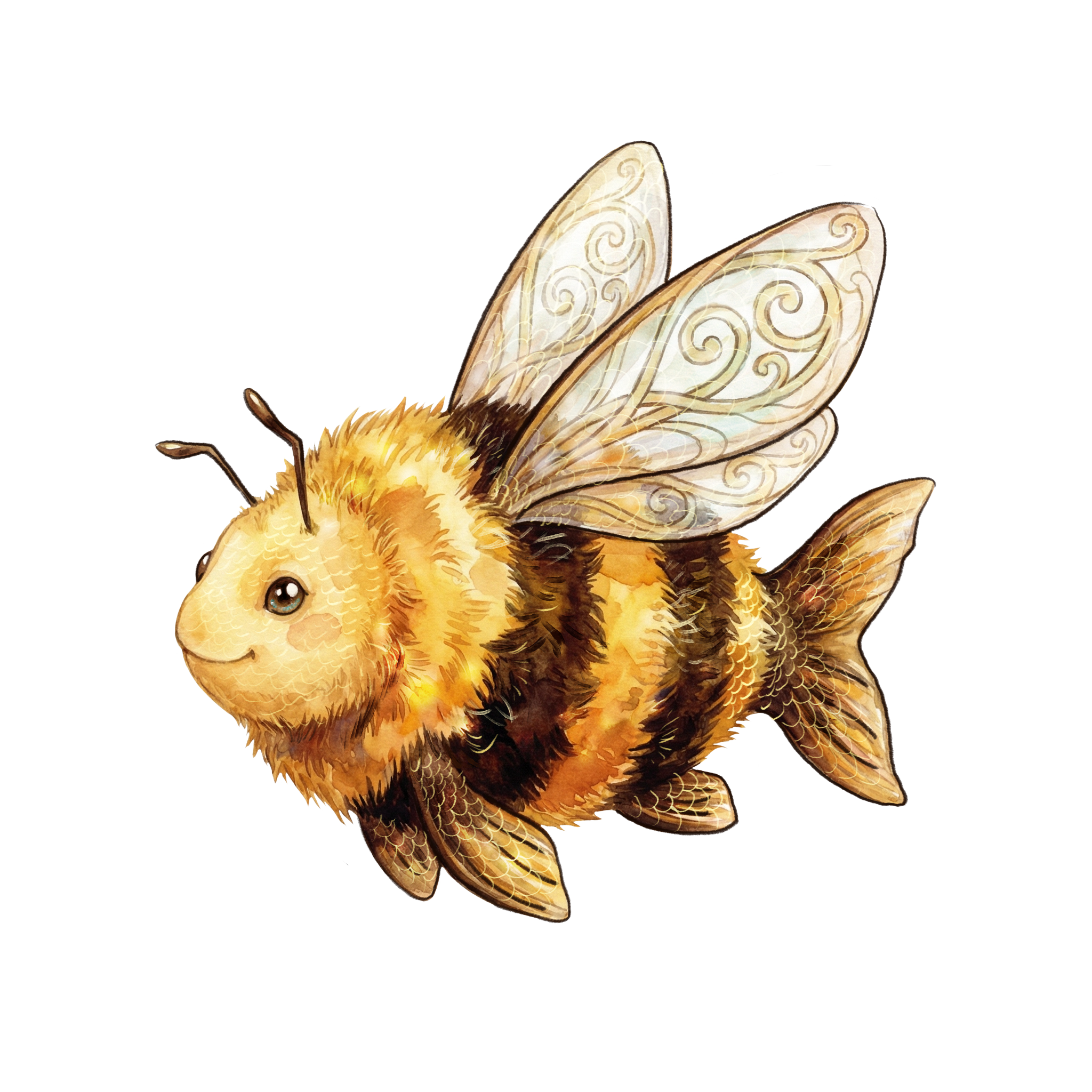 Fischbienchen Sticker (M)