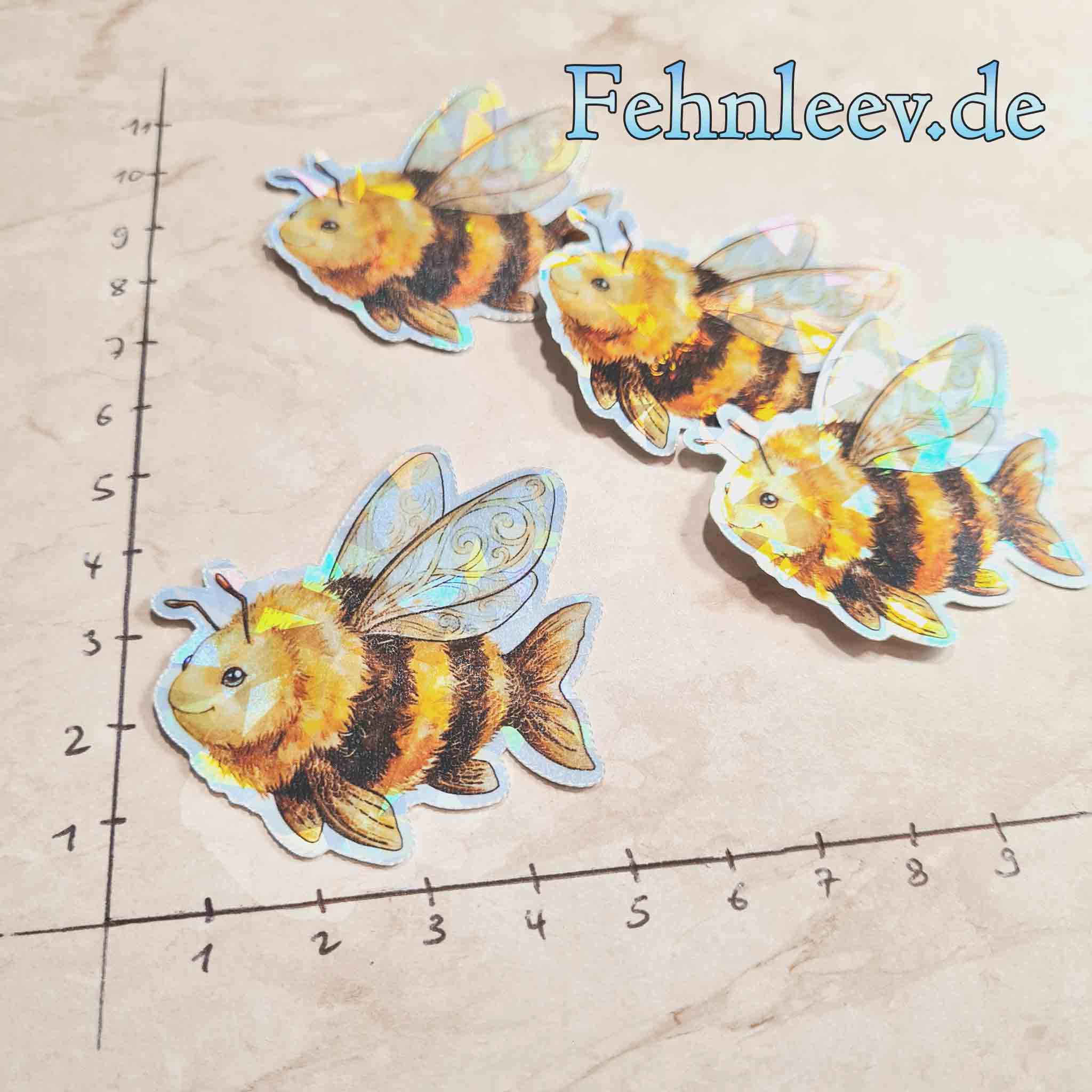 Fischbienchen Sticker (M) – Bild 3