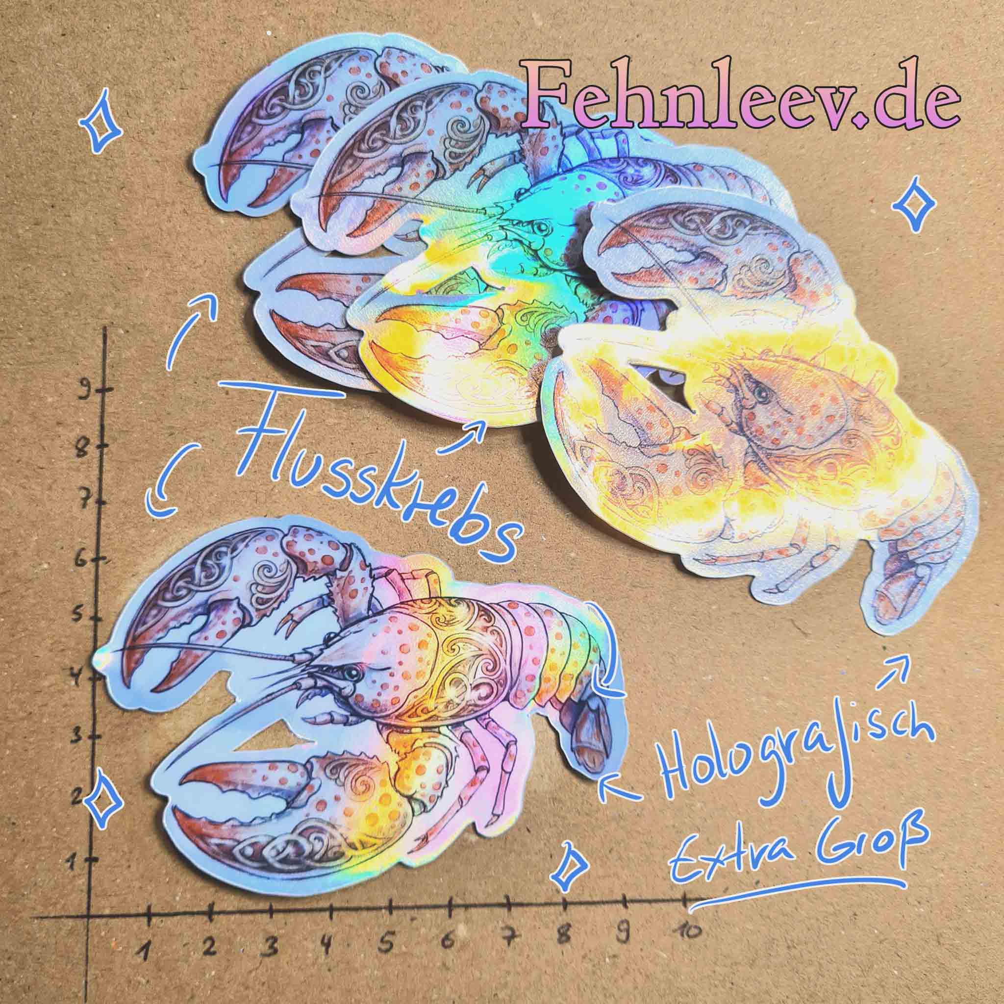 Flusskrebs Sticker (XL) – Bild 2