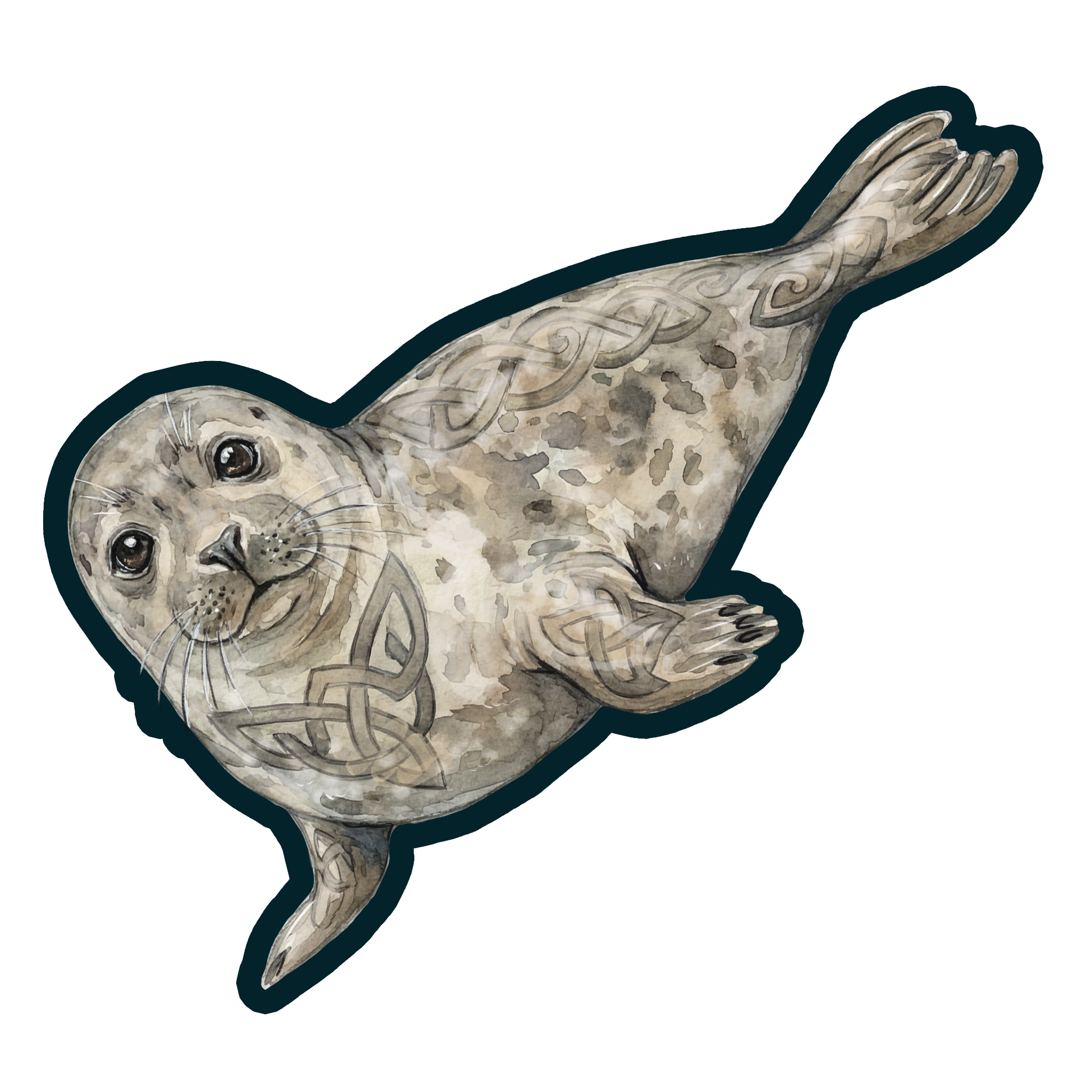 Kegelrobbe Sticker Nordsee