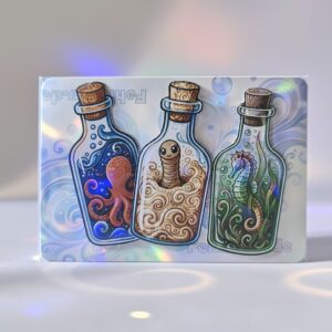 Flaschenpostset Lila
