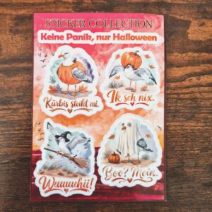 Keine Panik, nur Halloween - Möwen-Stickersheet